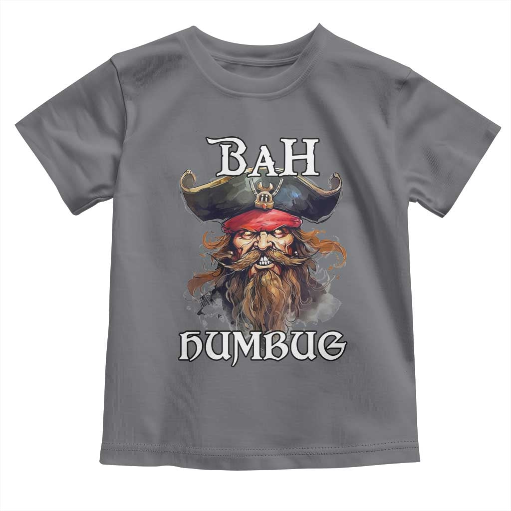 Funny Bah Humbug Christmas Pirate Toddler T Shirt