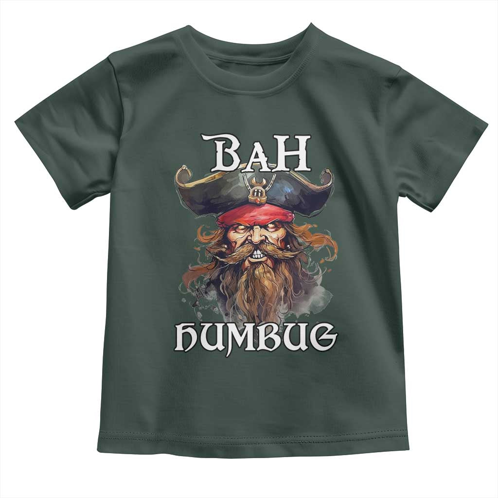 Funny Bah Humbug Christmas Pirate Toddler T Shirt