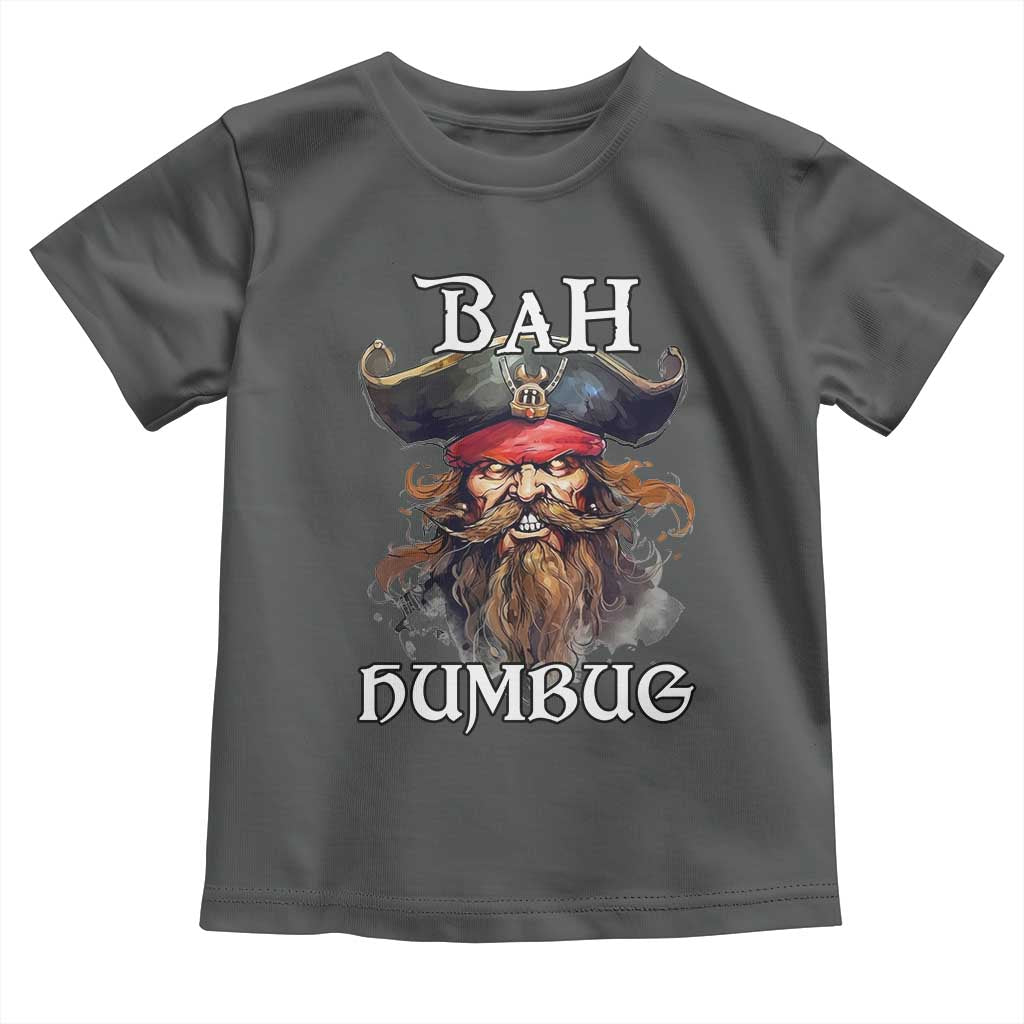 Funny Bah Humbug Christmas Pirate Toddler T Shirt