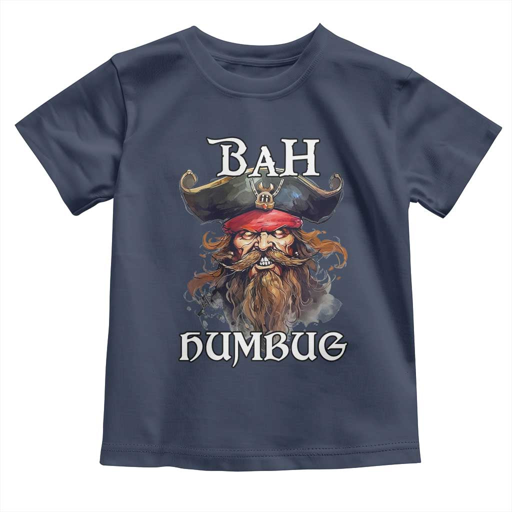 Funny Bah Humbug Christmas Pirate Toddler T Shirt