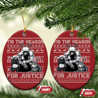 Tis The Season For Justice Christmas Ornament Harambe Peanut Fred Xmas - Wonder Print Shop