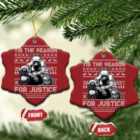 Tis The Season For Justice Christmas Ornament Harambe Peanut Fred Xmas - Wonder Print Shop