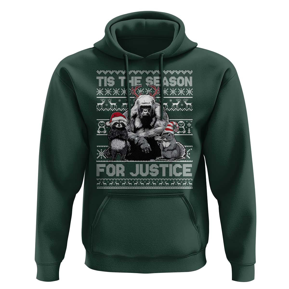 Tis The Season For Justice Hoodie Harambe Peanut Fred Christmas