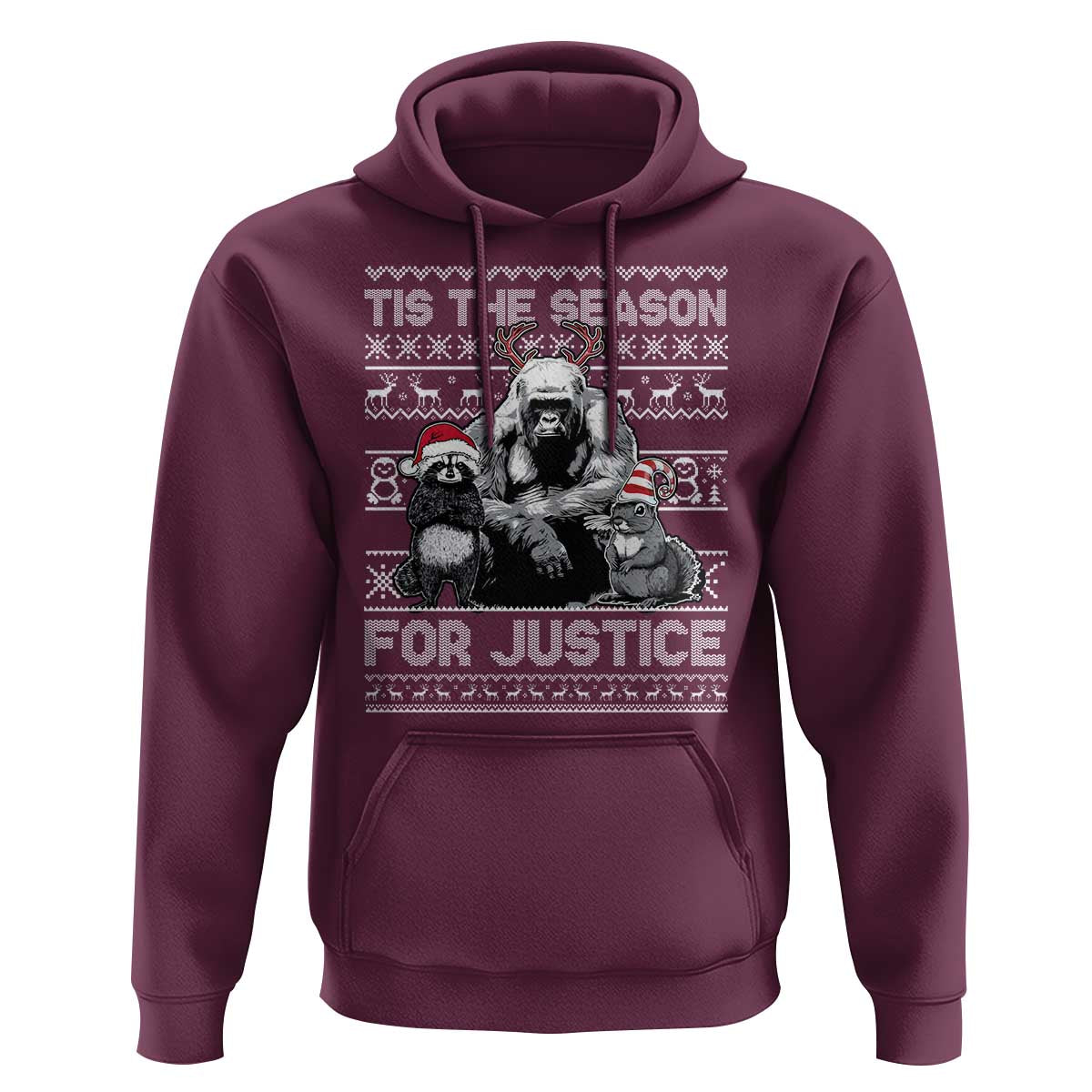 Tis The Season For Justice Hoodie Harambe Peanut Fred Christmas
