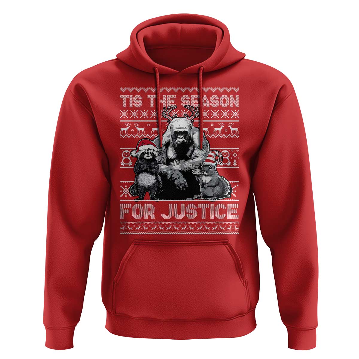Tis The Season For Justice Hoodie Harambe Peanut Fred Christmas