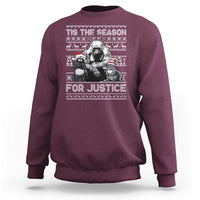 Tis The Season For Justice Sweatshirt Harambe Peanut Fred Christmas - Wonder Print Shop