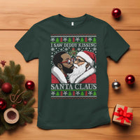 Funny I Saw Diddy Kissing Santa Claus Christmas Mistletoe T Shirt - Wonder Print Shop