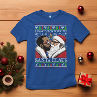 Funny I Saw Diddy Kissing Santa Claus Christmas Mistletoe T Shirt - Wonder Print Shop