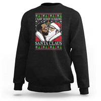 Funny I Saw Diddy Kissing Santa Claus Christmas Mistletoe Sweatshirt - Wonder Print Shop