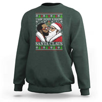Funny I Saw Diddy Kissing Santa Claus Christmas Mistletoe Sweatshirt - Wonder Print Shop