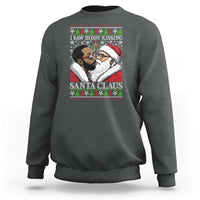Funny I Saw Diddy Kissing Santa Claus Christmas Mistletoe Sweatshirt - Wonder Print Shop