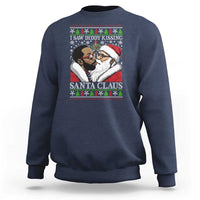 Funny I Saw Diddy Kissing Santa Claus Christmas Mistletoe Sweatshirt - Wonder Print Shop