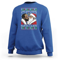Funny I Saw Diddy Kissing Santa Claus Christmas Mistletoe Sweatshirt - Wonder Print Shop