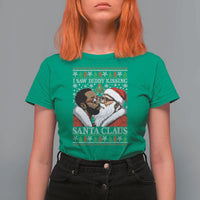 Funny I Saw Diddy Kissing Santa Claus Christmas Mistletoe T Shirt For Women - Wonder Print Shop