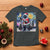 Funny Christmas Santa Godzilla Japanese Monster Starry Night T Shirt - Wonder Print Shop