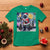 Funny Christmas Santa Godzilla Japanese Monster Starry Night T Shirt - Wonder Print Shop
