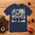 Funny Christmas Santa Godzilla Japanese Monster Starry Night T Shirt - Wonder Print Shop