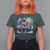 Funny Christmas Santa Godzilla Japanese Monster Starry Night T Shirt For Women - Wonder Print Shop