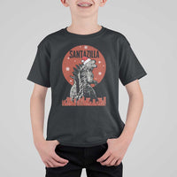 Funny Christmas Santa Godzilla T Shirt For Kid Santazilla Japanese Monster - Wonder Print Shop