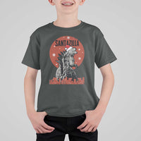 Funny Christmas Santa Godzilla T Shirt For Kid Santazilla Japanese Monster - Wonder Print Shop