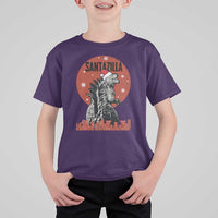 Funny Christmas Santa Godzilla T Shirt For Kid Santazilla Japanese Monster - Wonder Print Shop