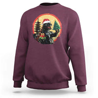 Funny Christmas Santa Godzilla Japanese Monster Sweatshirt - Wonder Print Shop