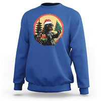 Funny Christmas Santa Godzilla Japanese Monster Sweatshirt - Wonder Print Shop