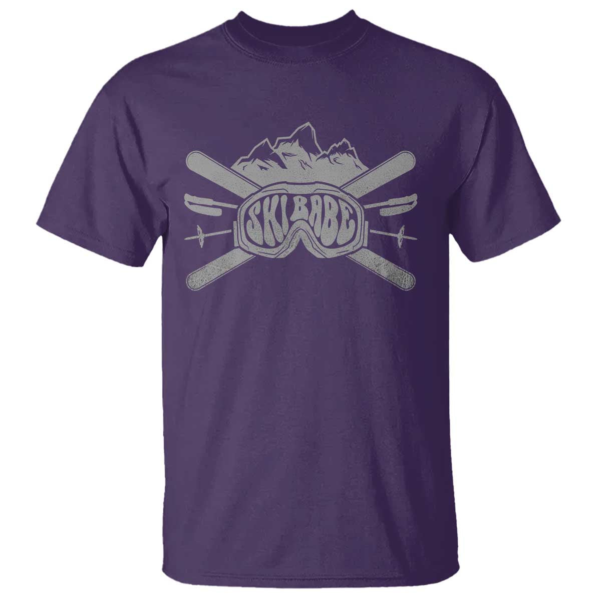 Funny Skiing T Shirt Ski Babe Goggles Snow Mountain Winter Sport - Wonder Print Shop