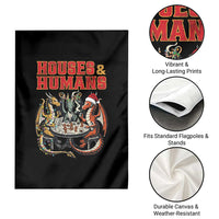 Funny Rpg Christmas Game Garden Flag Houses And Humans Tabletop Game Xmas Dragon - Wonder Print Shop