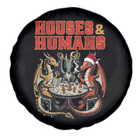 Funny Rpg Christmas Game Spare Tire Cover Houses And Humans Tabletop Game Xmas Dragon - Wonder Print Shop