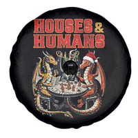 Funny Rpg Christmas Game Spare Tire Cover Houses And Humans Tabletop Game Xmas Dragon - Wonder Print Shop