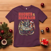 Funny Rpg Christmas Game T Shirt Houses And Humans Tabletop Game Xmas Dragon - Wonder Print Shop