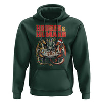 Funny Rpg Christmas Game Hoodie Houses And Humans Tabletop Game Xmas Dragon - Wonder Print Shop