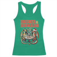 Funny Rpg Christmas Game Racerback Tank Top Houses And Humans Tabletop Game Xmas Dragon - Wonder Print Shop