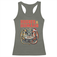 Funny Rpg Christmas Game Racerback Tank Top Houses And Humans Tabletop Game Xmas Dragon - Wonder Print Shop