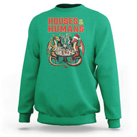 Funny Rpg Christmas Game Sweatshirt Houses And Humans Tabletop Game Xmas Dragon - Wonder Print Shop
