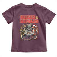 Funny Rpg Christmas Game Toddler T Shirt Houses And Humans Tabletop Game Xmas Dragon - Wonder Print Shop