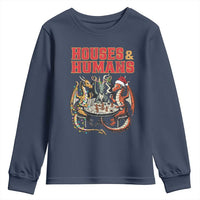 Funny Rpg Christmas Game Youth Sweatshirt Houses And Humans Tabletop Game Xmas Dragon - Wonder Print Shop