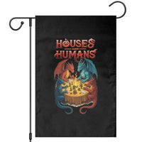 Gaming Houses and Humans Garden Flag Funny Rpg Parody Gamer - Wonder Print Shop