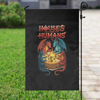 Gaming Houses and Humans Garden Flag Funny Rpg Parody Gamer - Wonder Print Shop