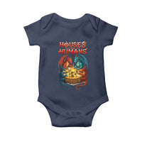 Gaming Houses and Humans Baby Onesie Funny Rpg Parody Gamer - Wonder Print Shop