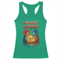 Gaming Houses and Humans Racerback Tank Top Funny Rpg Parody Gamer - Wonder Print Shop