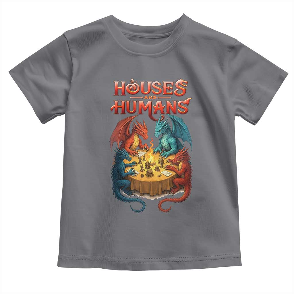 Gaming Houses and Humans Toddler T Shirt Funny Rpg Parody Gamer - Wonder Print Shop
