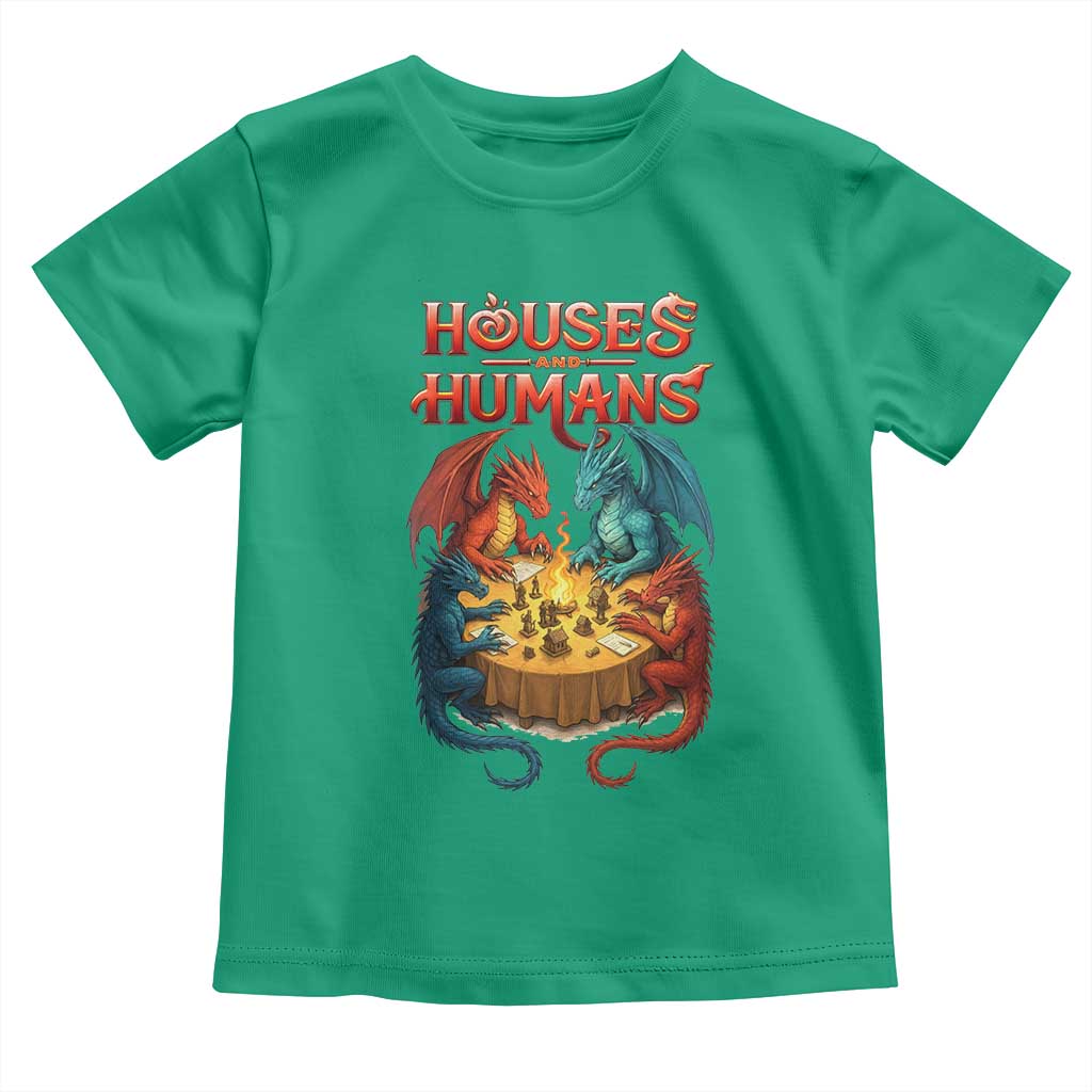 Gaming Houses and Humans Toddler T Shirt Funny Rpg Parody Gamer - Wonder Print Shop