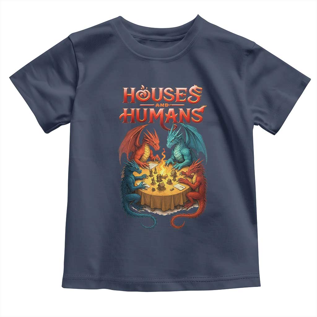 Gaming Houses and Humans Toddler T Shirt Funny Rpg Parody Gamer - Wonder Print Shop