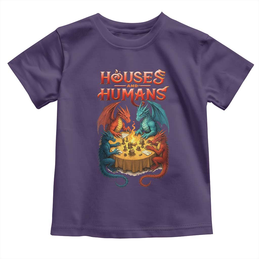 Gaming Houses and Humans Toddler T Shirt Funny Rpg Parody Gamer - Wonder Print Shop