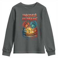 Gaming Houses and Humans Youth Sweatshirt Funny Rpg Parody Gamer - Wonder Print Shop