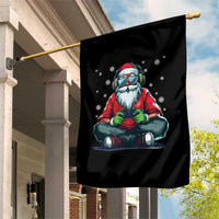 Funny Christmas Gamer Santa Claus Game Controller Garden Flag - Wonder Print Shop