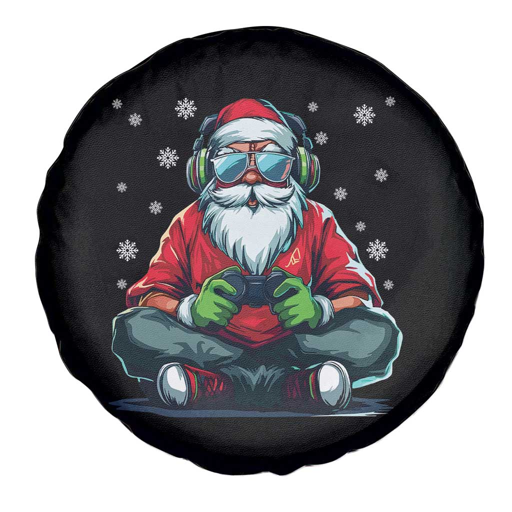 Funny Christmas Gamer Santa Claus Game Controller Spare Tire Cover - Wonder Print Shop