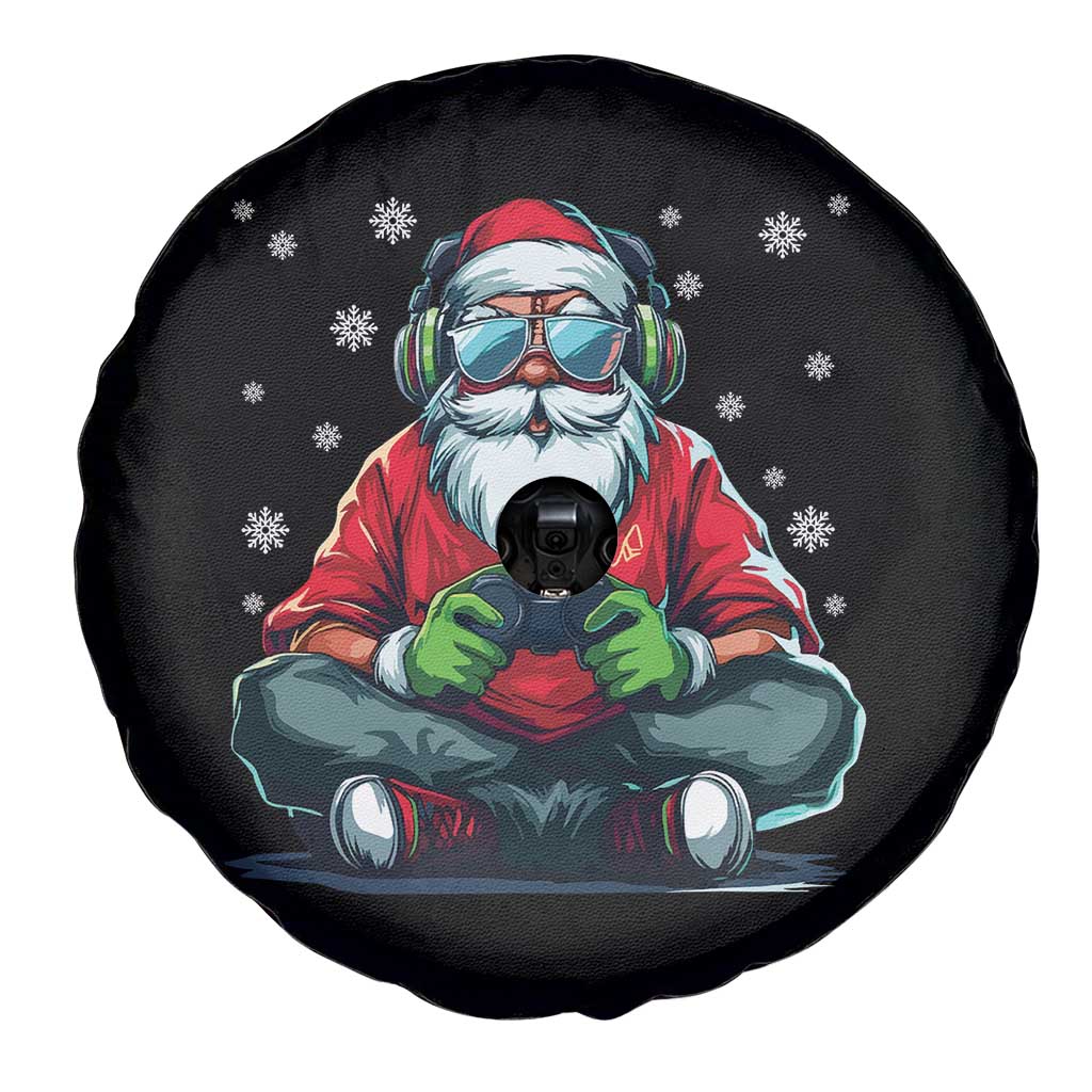 Funny Christmas Gamer Santa Claus Game Controller Spare Tire Cover - Wonder Print Shop